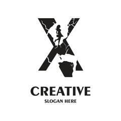 Letter logo design simple concept Premium Vector