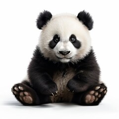 Fototapeta premium look caemra white background animal 