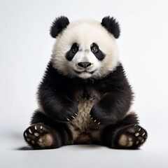 Fototapeta premium look caemra white background animal 