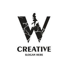 Letter logo design simple concept Premium Vector