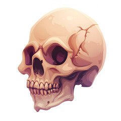 Human skull illustration