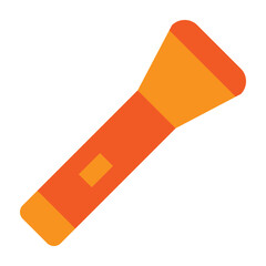 Flashlight Flat Icon Design