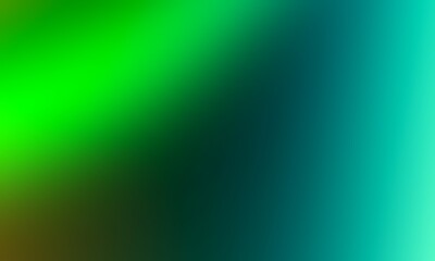 Abstract blurred background image of blue, green colors gradient used as an illustration. Designing posters or advertisements.