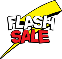 Flash Sale Text 3 dimension style