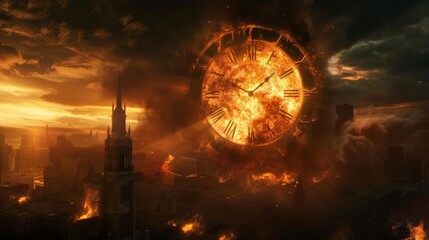 A clock with a map of the world on it