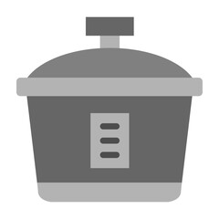 Rice Cooker Flat Icon Design