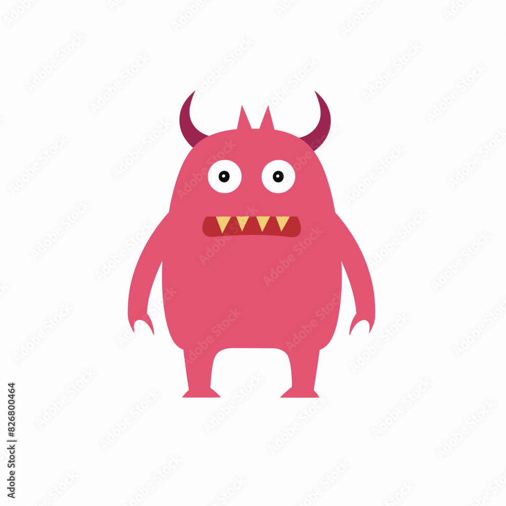 Wall mural cartoon cute monster