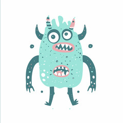 Cartoon cute monster