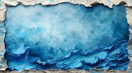 Tranquil Vintage Watercolor Empty Canvas Art