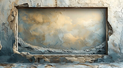 Soothing Vintage Watercolor Empty Canvas Art