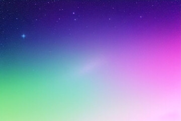 Gradient purple sky background. Pink night space with stars and sparkles. Vector dark galaxy. Fantasy cosmic vibrant color universe. Liquid iridescent outer space with glitter texture.