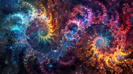 Fractal cosmos in vibrant hues