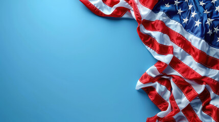 USA Independence Day banner background. Flag of United States of America concept