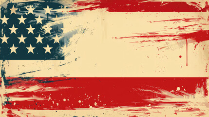 USA Independence Day banner background. Flag of United States of America concept