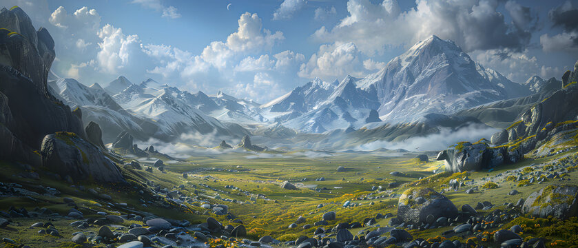 Historic Stone Age: Animated Mesolithic Scenery with Primitive Wildlife