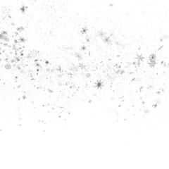 Gentle Snow Drift: Mind-Blowing 3D Illustration of Falling Holiday Snowflakes