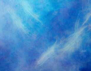 Ethereal Blue Dreamscape: Abstract Art Background