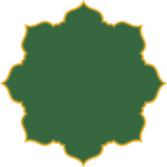 Islamic round ornament shape