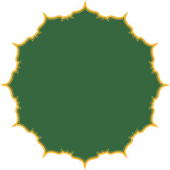 Islamic round ornament shape
