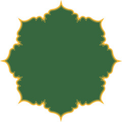 Islamic round ornament shape