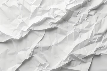 Obraz premium Crumpled white paper texture