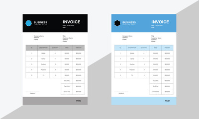  Business template invoice design