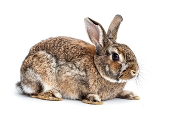 Fototapeta premium Magnificent depiction of a Flemish Giant rabbit