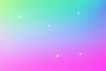 Aura background. Gradient aurora style. Gradation ombre y2k. Soft rainbow texture. Light pink, purple, blue, green, yellow design for print. Groovy foil. Iridescent metal effect. Vector illustration