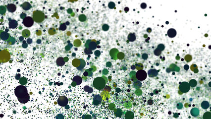  Colorful confetti on white background