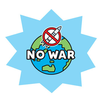 recommend clip art: 核兵器禁止のマークがついた地球のイラスト