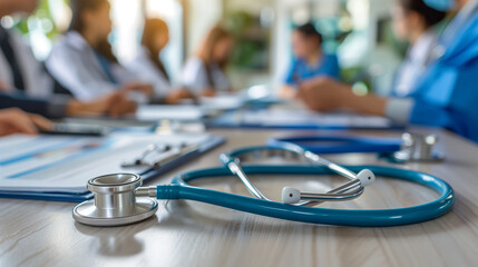 Healthcare Professionals Interviewing in Medical Recruiting Office