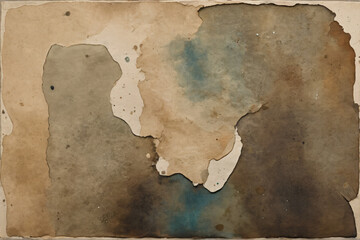 Old watercolor-style vintage paper texture with a weathered grunge surface