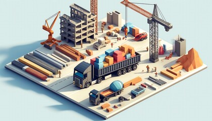 transportation of construction materials generative ai
