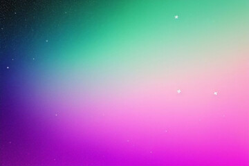 Abstract glowing circles and bubbles on a multi-colored rainbow colorful bokeh background. Blurred shiny, glowing festive backdrop for xmas, party, holiday, birthday, invitation