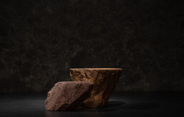 natural stones with texture for podium background