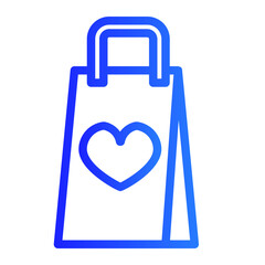  love bag blue colour style