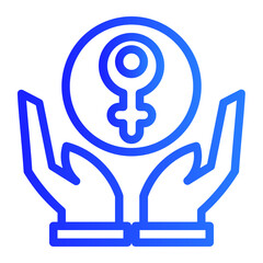 protect women blue colour style