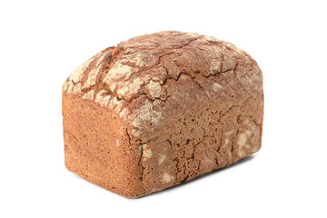 Delicious bread on white background