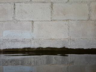 a closeup shot of water flowing on a wall