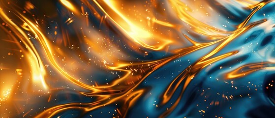 abstract blue gold background design art work banner presentation template invitation