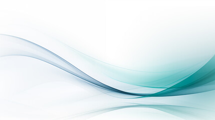 Fototapeta premium Simple and pure green wave business background