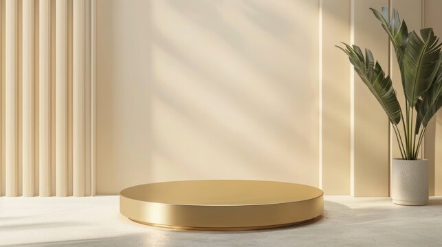 Podium product mockup. product display, showcase presentation, 3D render illustration,