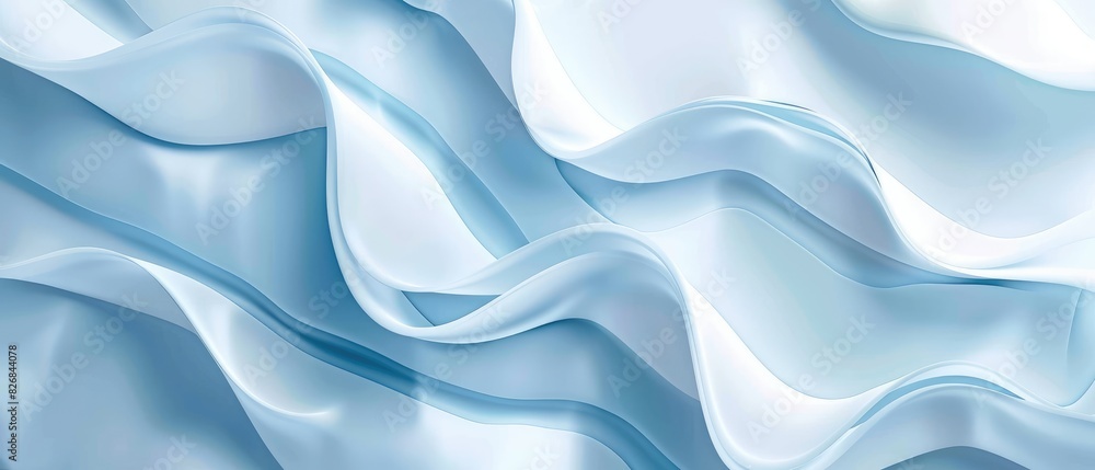 Poster light blue gradient and curve abstract background design concept header web cover poster art work ba