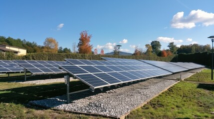 Solar Panels Basking in Sunlight