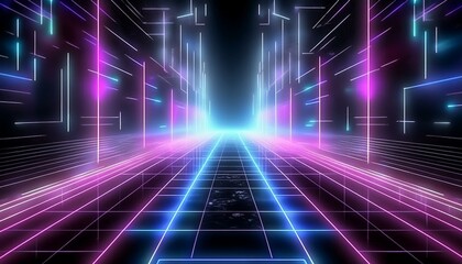 Digital background perfect for tech processes, neural networks, artificial intelligence, data transfer and encryption, digital archives, sound and graphic presentations, science, education, etc