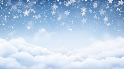 Obraz premium Abstract star decorated sky design background