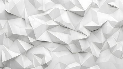 Fototapeta premium White polygon textured background.