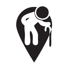 Map sign senior citizens service