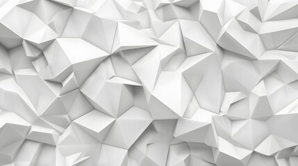 Obraz premium White polygon textured background.