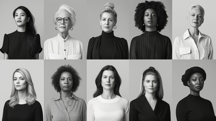 portraits of inspiring women, mug shots